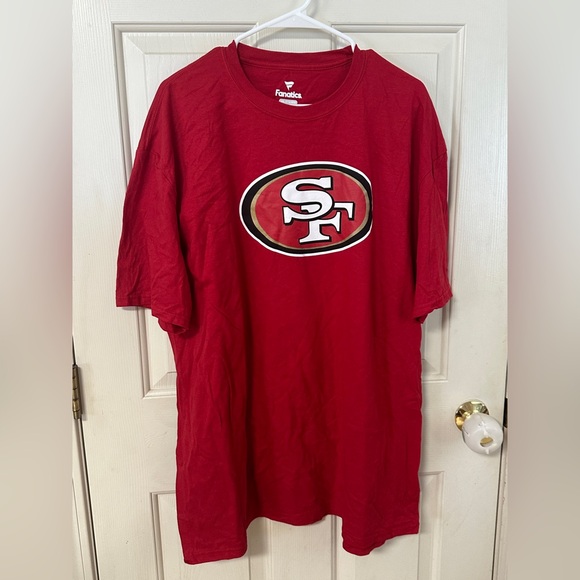 NWOT - Fanatics Red 49ers T-Shirt - Picture 1 of 5